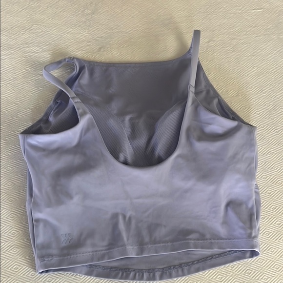 Lilac or Lavender Purple Athletic Crop Top - Picture 2 of 3